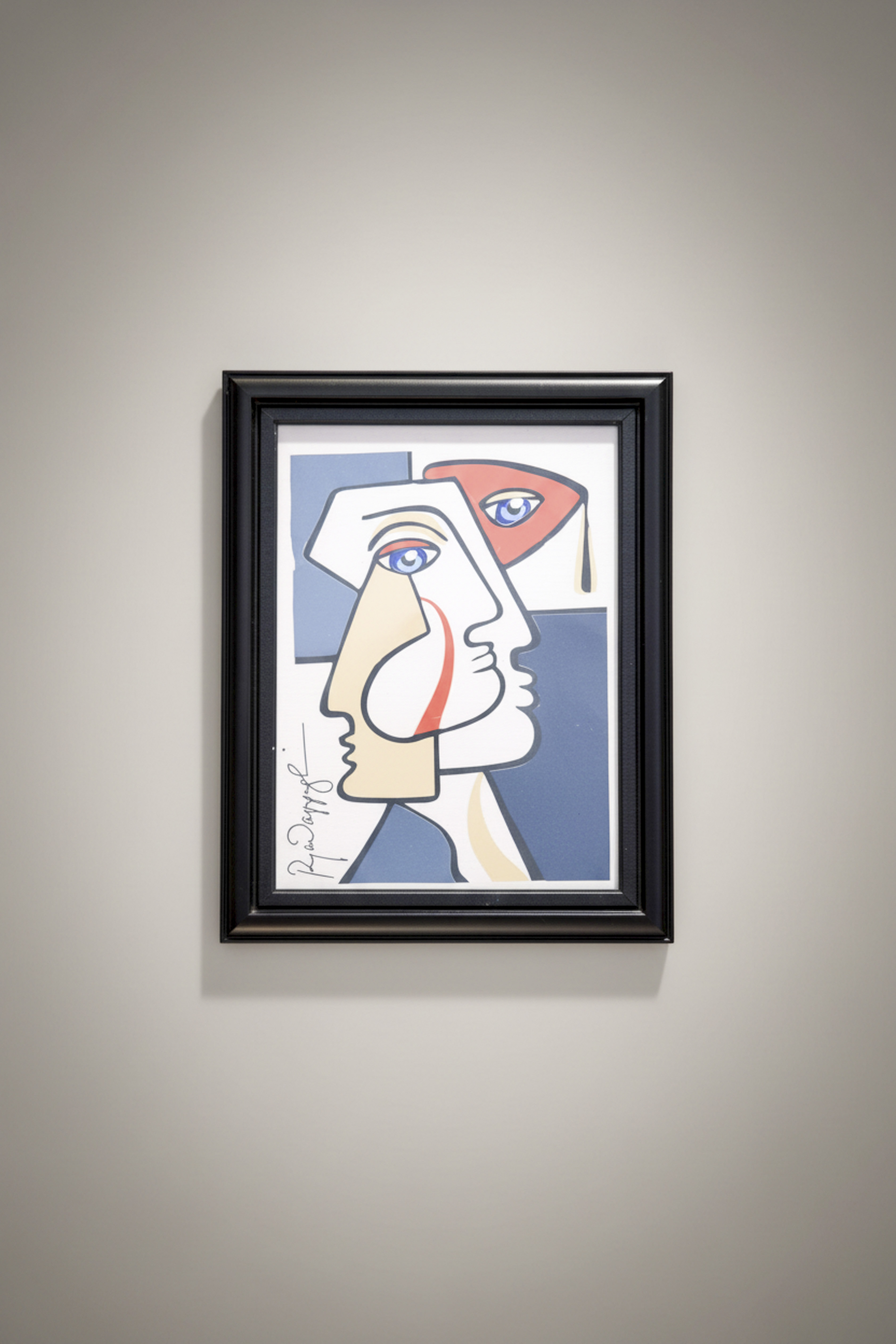  Bornéo 2019/071 by artist Laurent Folco, featuring a distinct cubist face design.   Pinterest  +1